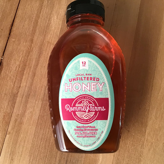 Raw & Unfiltered Wildflower-Fed Honey (Plastic 12oz)